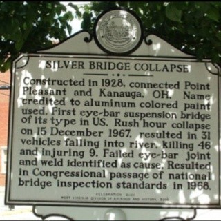 This historical detailing the history of the collapse was placed in 2006.