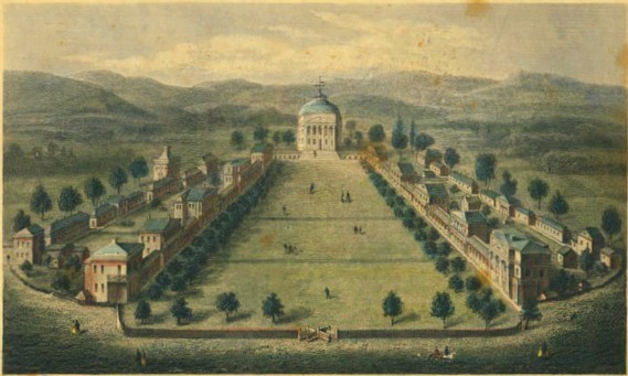 1856 Engraving of the Lawn