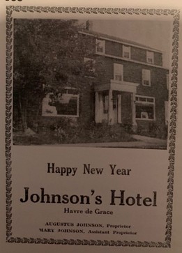 The flyer that was promoting the Johnson's Hotel from December 28th, 1944