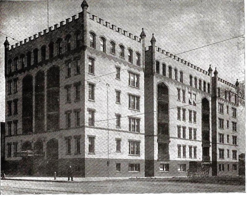 A photo of the Emmons Sr. apartment building circa 1911, photo courtesy of Patrick Morris.