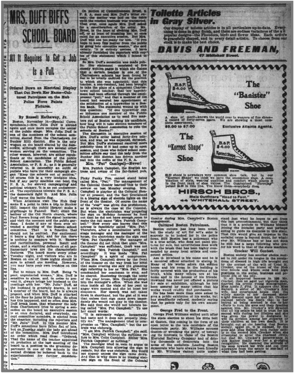 Primary Source: Julia Harrington Duff on Boston School Committee