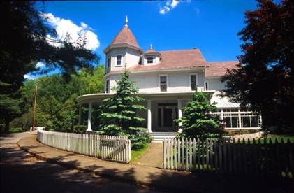 The famous I.T. Mann House, located in Bramwell, West Virginia. 