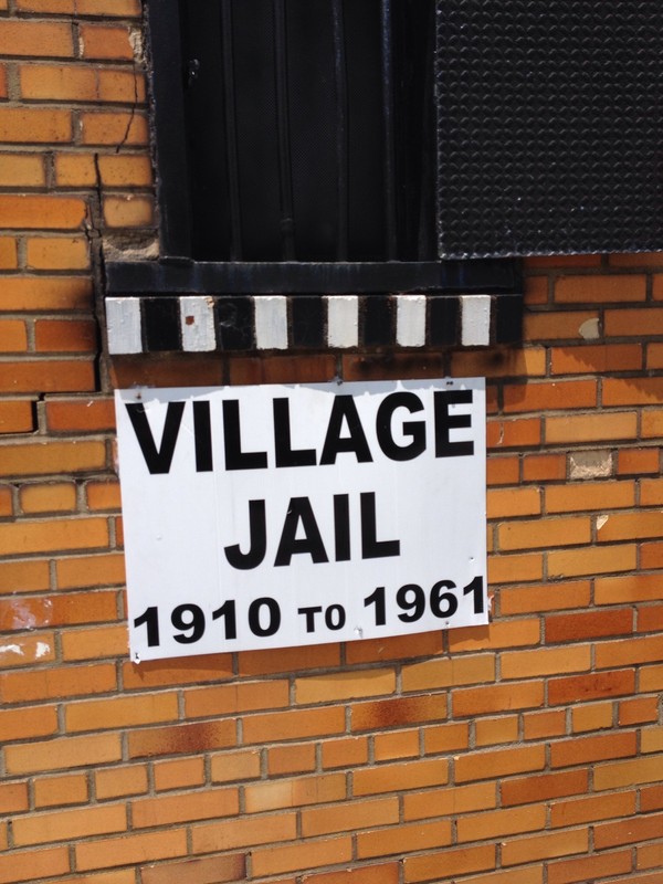 Sign on the jail indicates that this was the Chesapeake Jail from 1910 to 1961