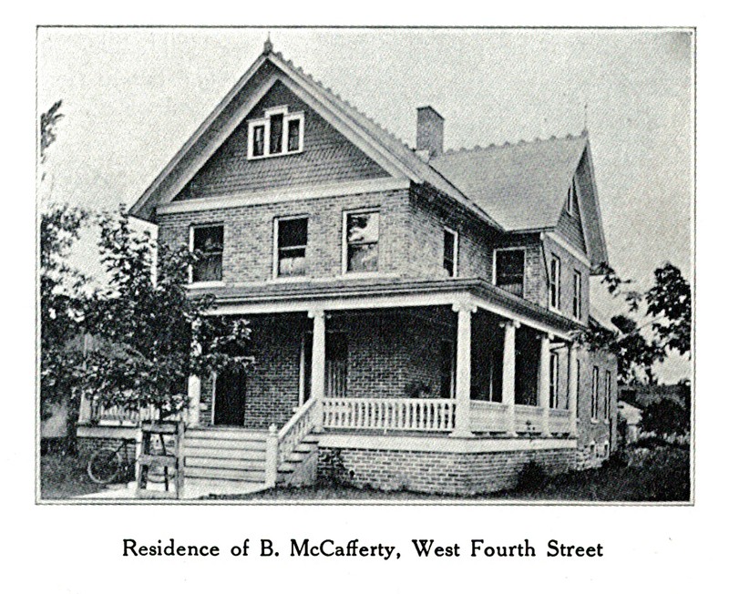 Burton McCafferty House, south and east elevations, 1907