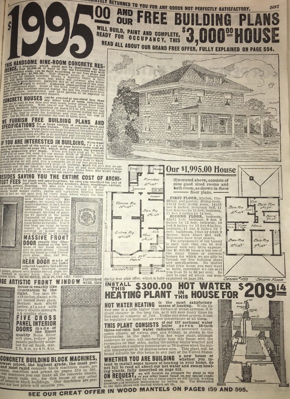 Mail order catalogs, such as Montgomery Ward and Sears and Roebuck, made a wide range of products available to consumers, even houses.