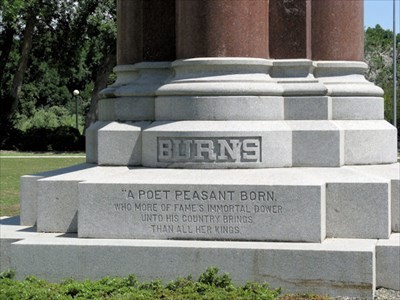 Close up on inscription