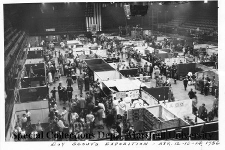 Boy Scouts Exposition at the Field House, April 1956