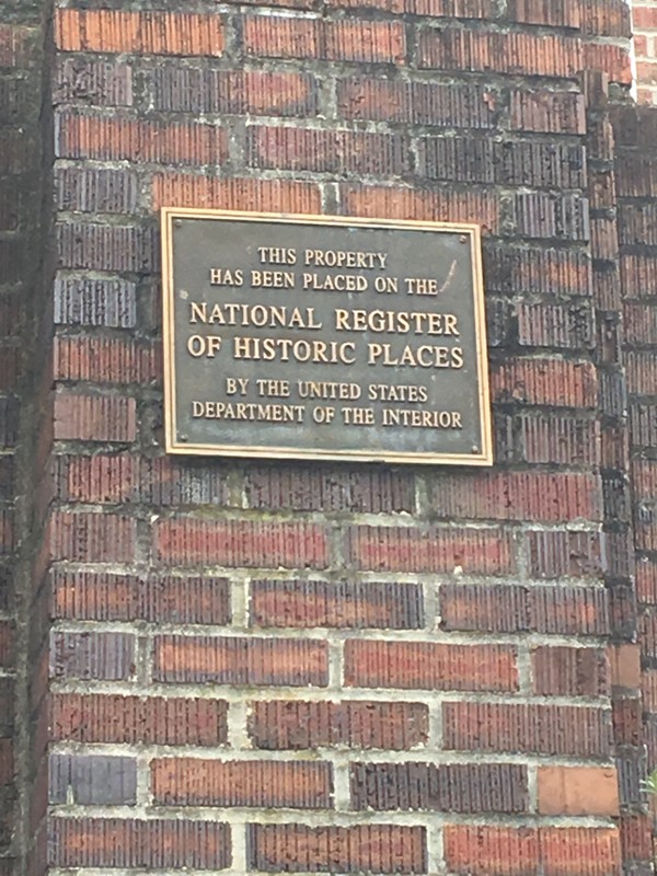 "This property has been placed on the National Register of Historic Places, by the United States Department of the Interior."