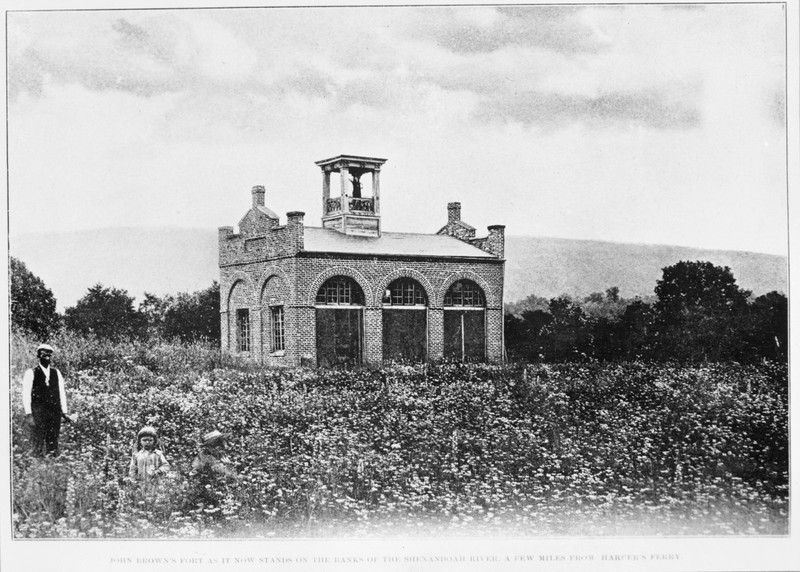 From 1895 to 1909 John Brown's Fort sat on a field at  the Murphy Farm. Image obtained from the National Park Service. 