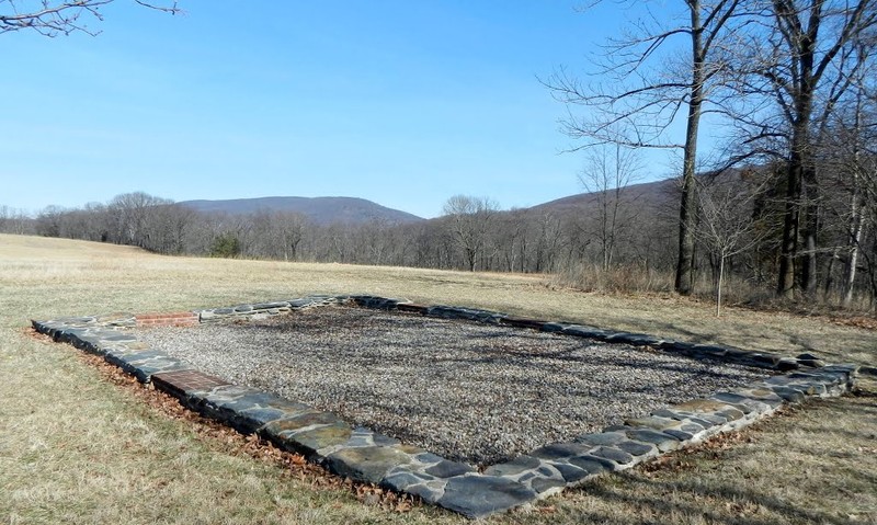 Today an outline of the foundation remains to show where John Brown's Fort once stood. Image obtained from Panoramio. 