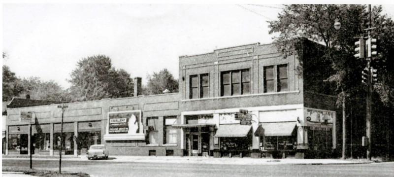 Wolfarth Steam Bakery building as Ritz Hamburgers, 1950s