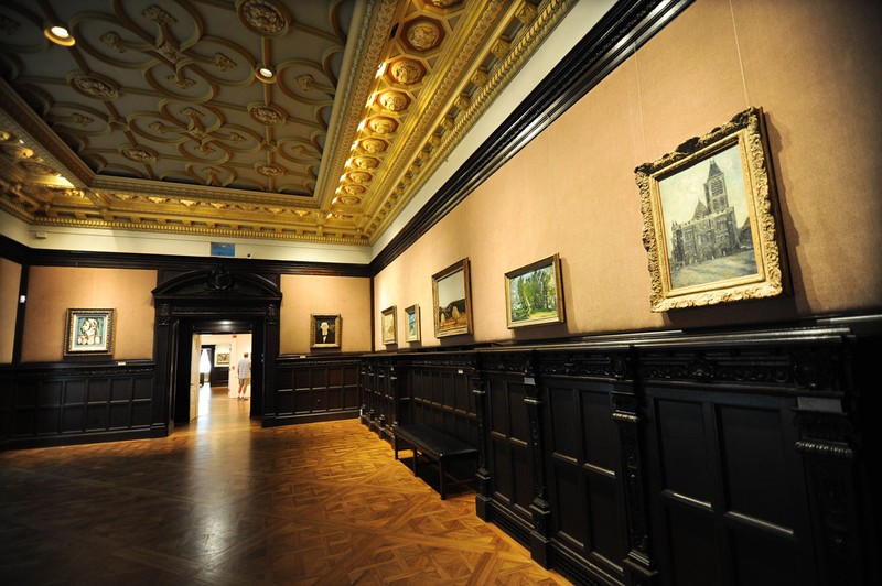 The Music Room with art