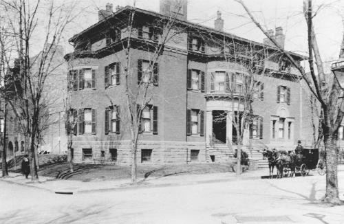 The Phillips House, home to the collection, as seen circa 1900