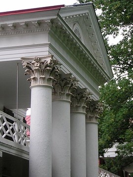 Corinthian Capitals and Upper Level of Pavilion III