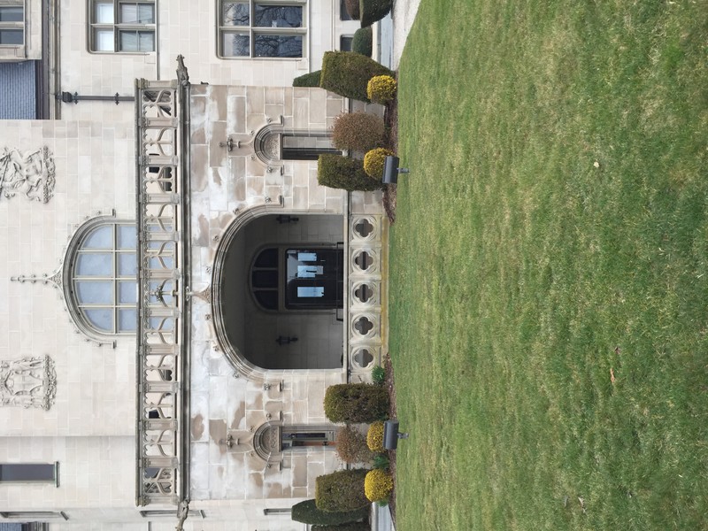 Porte-cochere on Ochre Court