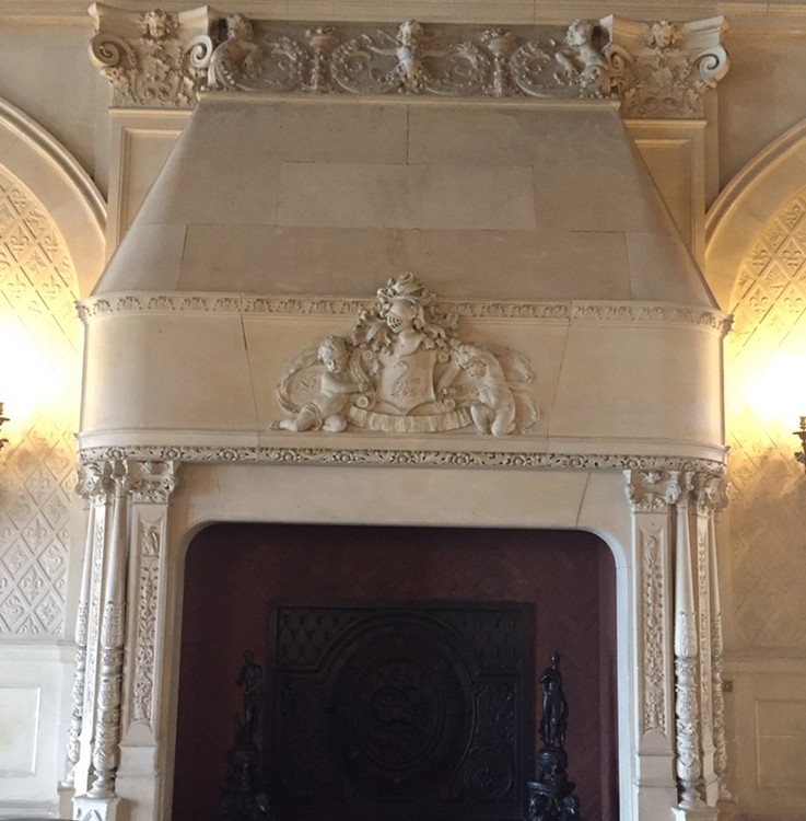 Fireplace in the great hall