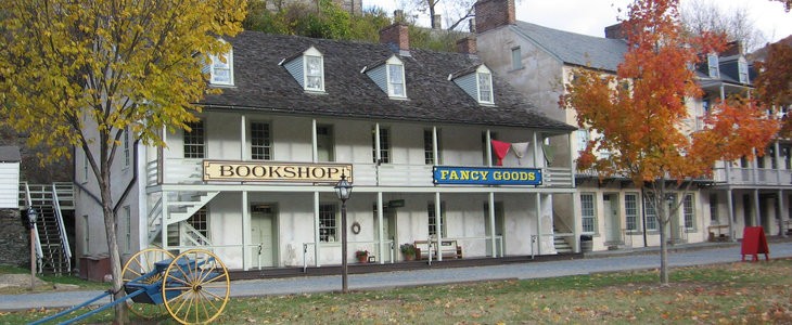 Built in 1826, the John G. Wilson has housed stores, offices, residences, and a hotel over the course of its history. Image obtained from the Harpers Ferry Park Association.