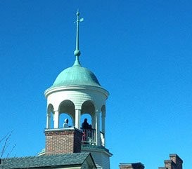 The Cupola, or steeple, where Brigadier General John Buford and Lieutenant Aaron Jerome watched the first day of fighting on July 1st. Their observations allowed Buford and other Confederate leaders to plan accordingly.  