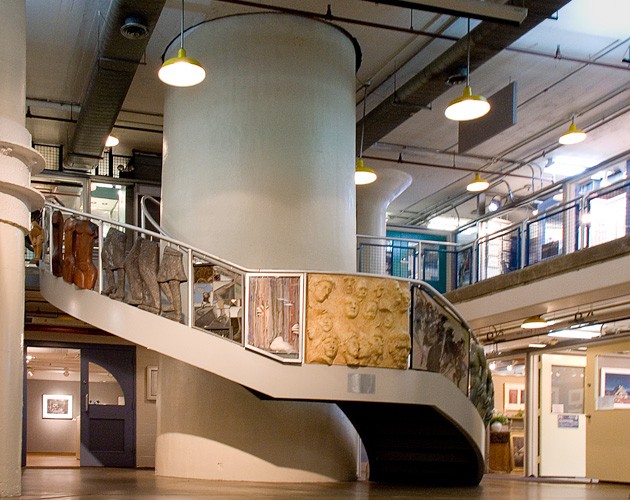 Torpedo Factory interior, image courtesy of the Torpedo Factory Art Center.