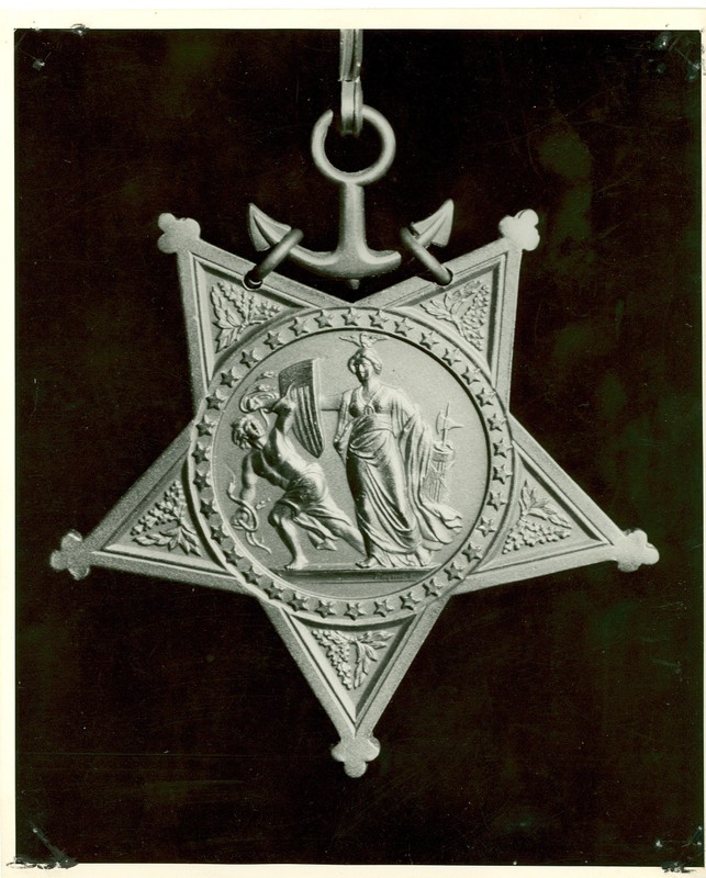 Front view of Munro's Congressional Medal of Honor. This image was found at-
https://www.uscg.mil/history/people/MunroPhotoGallery.asp