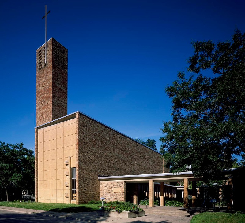 Christ Church Lutheran was built in 1949 and is recognized as one of Eliel Saarinen's greatest works.