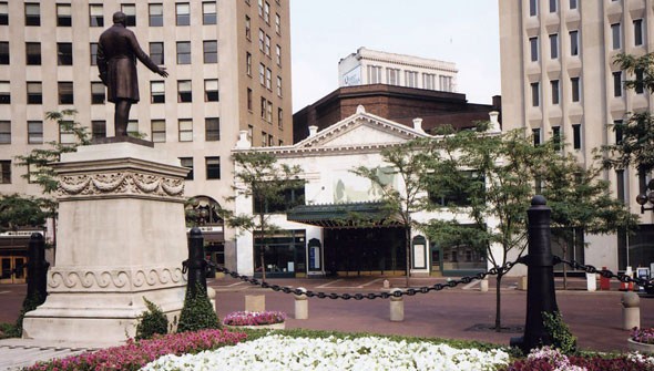 The Circle Theater is located in the heart of downtown Indianapolis