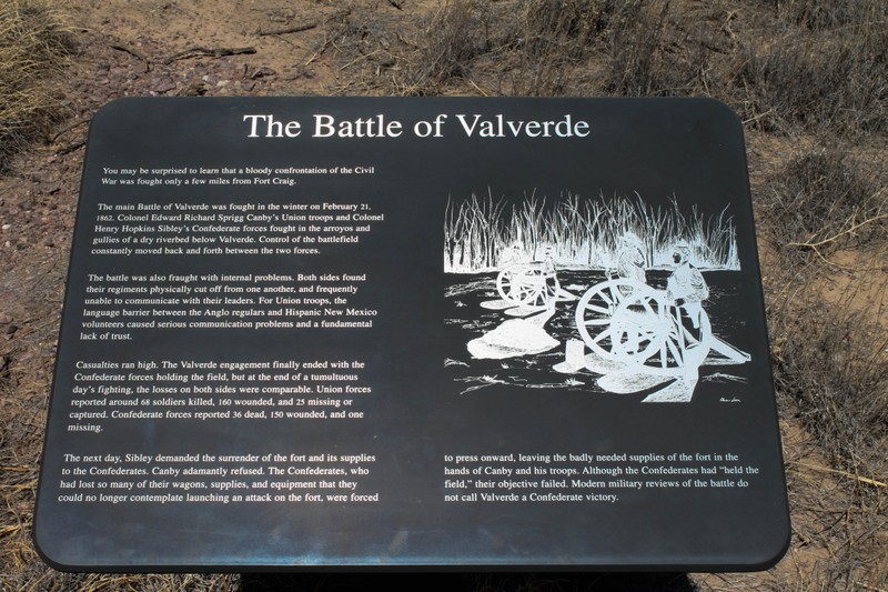 Plaque describing the battle. 