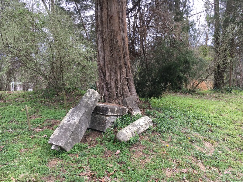 The headstone and grave of Colonel Milton Jameson Ferguson, located on the right side of Fairview Cemetery when looking at the entrance marker. Taken by Moriah Harman on March 31, 2017.