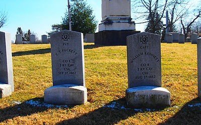 Graves of some of the Confederate Soldiers.