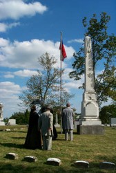 Another view of several of the reenactment participants.