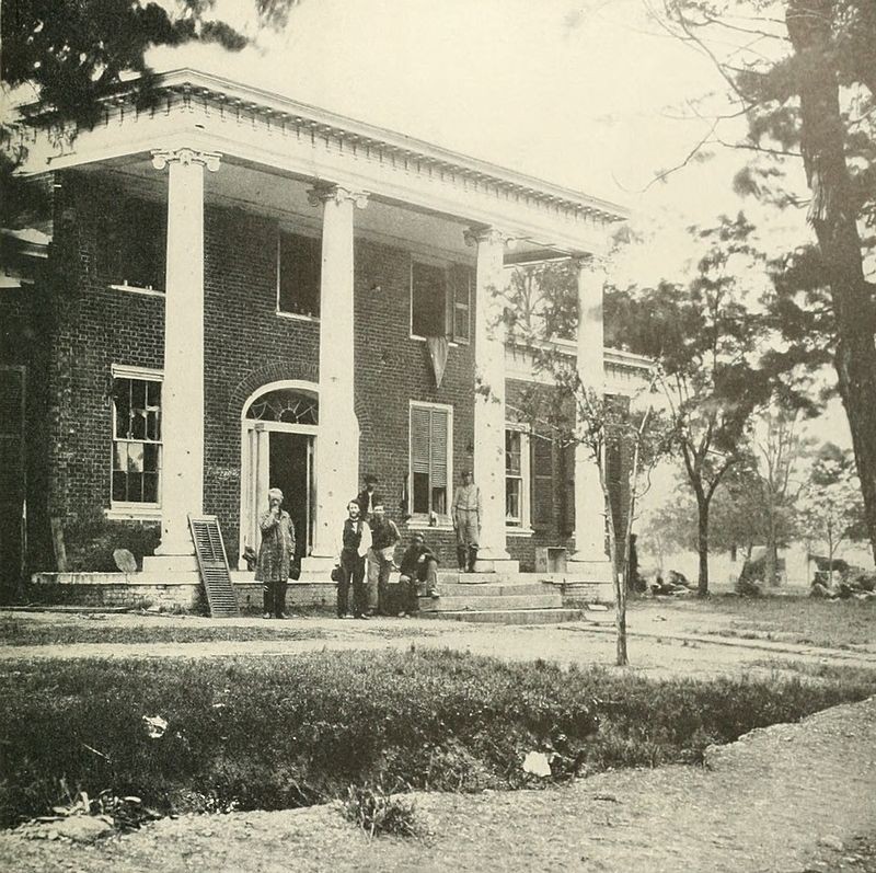 Brompton in 1862. This was taken around the Battle of Fredericksburg, which made the home and grounds famous to this day. 