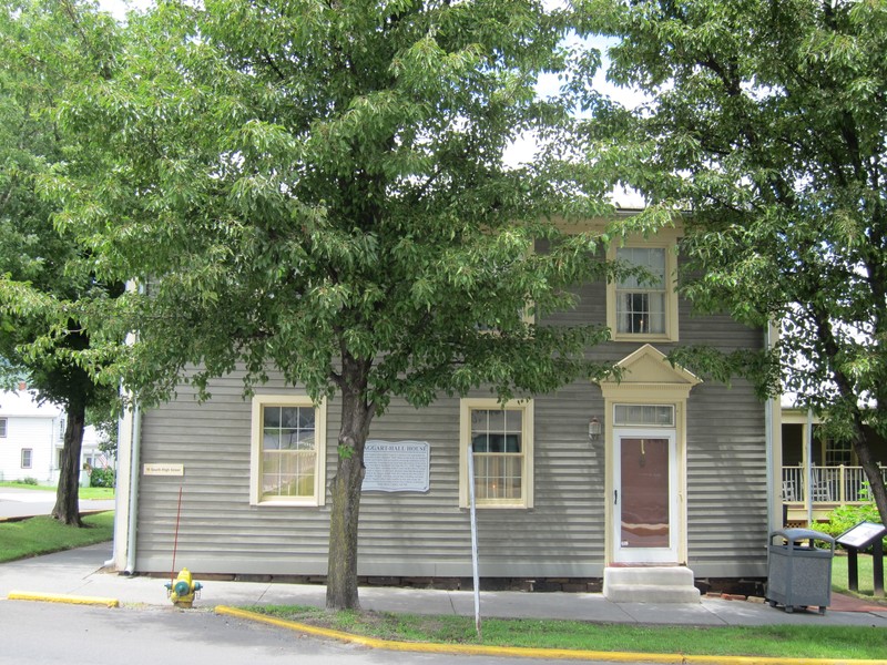 Taggart Hall (also known as Taggart Hall Civil War Museum and Visitors Center) is a late 18th-century residence and museum at the northwest corner of West Gravel Lane and South High Street in Romney in the U.S. state of West Virginia. Photographed by Justin A. Wilcox, Washington, D.C.