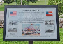 Naval Battle of Memphis Historical Marker