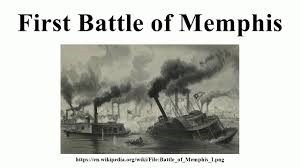 Listing ship in the Battle of Memphis