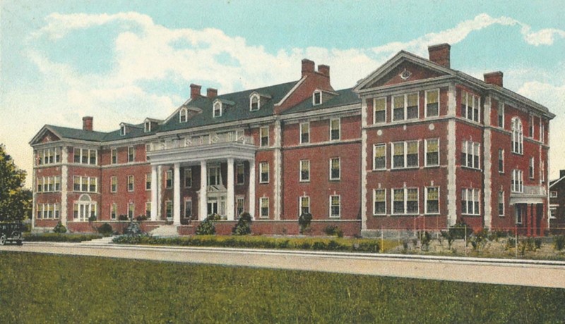 Old postcard depicting the Foster Memorial Home, courtesy of James E. Casto.