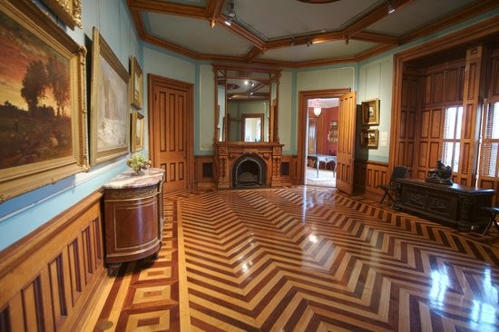 The museum's Drury Gallery was once the dining room of John Griswold. 