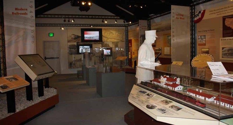 Interior of the Southwest Transportation Museum. 