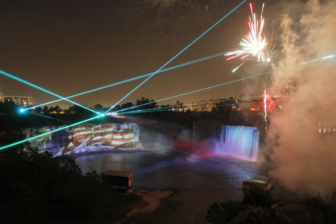 High Falls Laser Lights Show (June 26, 2010)