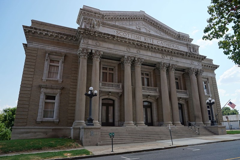 Erected in 1917, the Scottish Rite Temple is one of the most architecturally striking buildings in Shreveport.