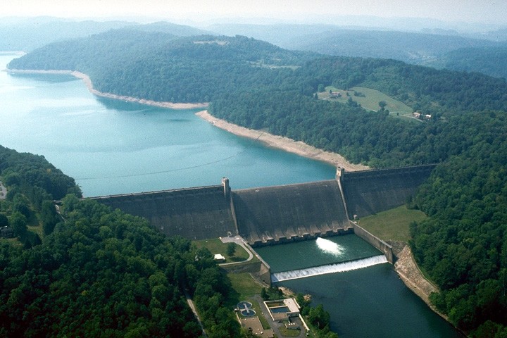 Current photograph of Tygart Lake and Dam