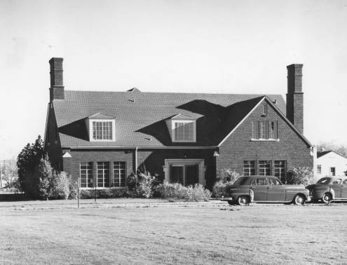 South Side of The Student Union Building 1940s (Boise State University Library, Special Collections and Archives)