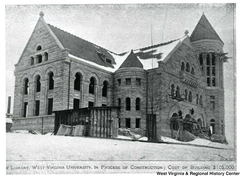 Stewart Hall under construction, 1902.