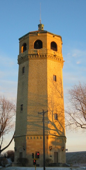 The Highland Park Tower was builtin 1928 and designed by African American, Clarence W. Wigington.