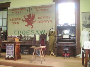 Inside the Welsh-American Heritage Museum.