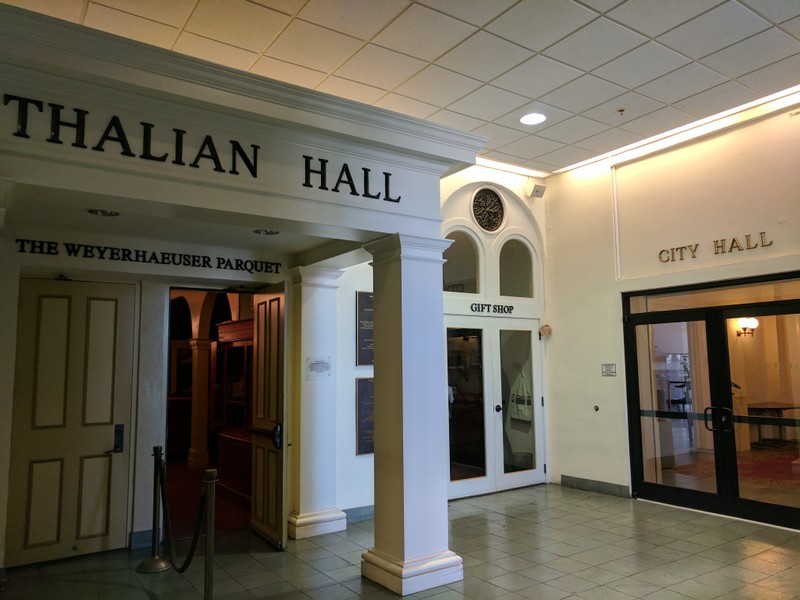 Entrances to Thalian Hall and City Hall. Photo credit: Clayton Thomas.