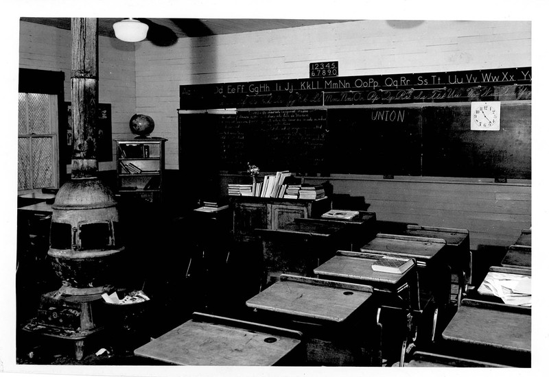 The Union School classroom, circa 1951.