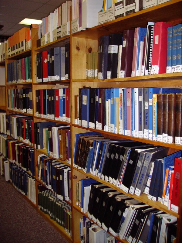 The library offers thousands of books and documents available for research. Photo courtesy of the HCPD.