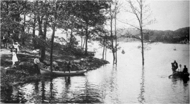 This is where people would launch their boat in the lake and taken in 1905.