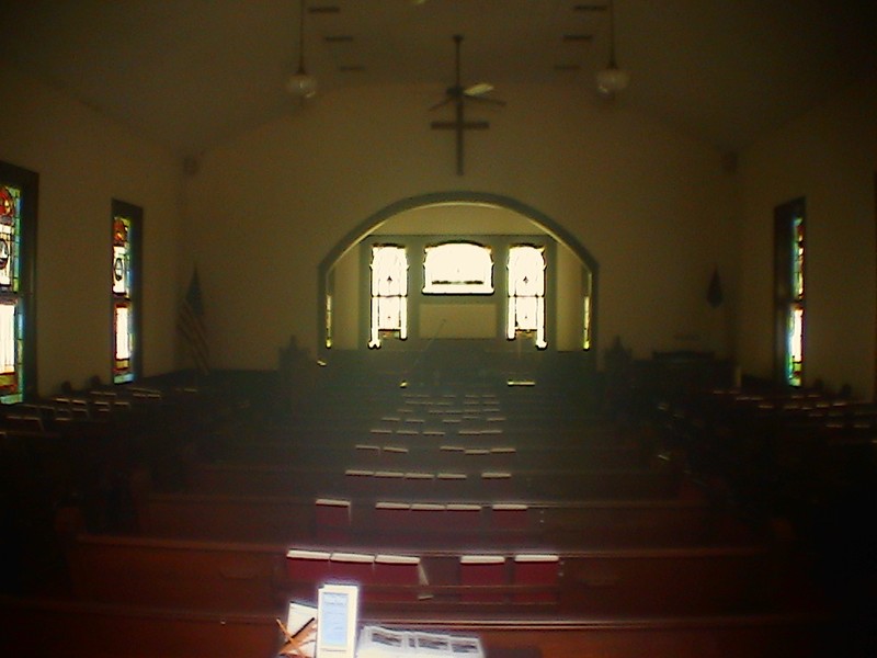 Interior of First Presbyterian Villa Rica Church.  Photo by Ernest E. Blevins, MFA, 14 July 2005.