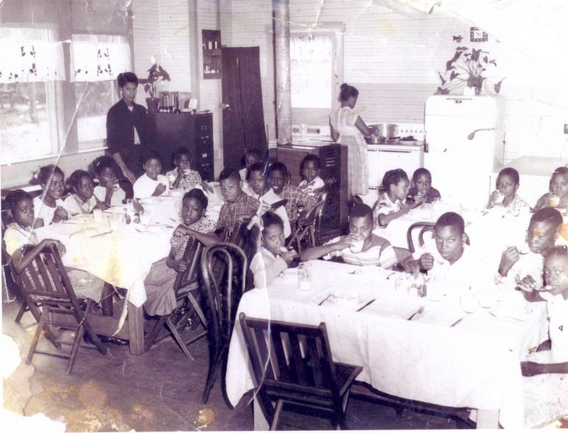 Union Academy first grade class with teacher Alicia Roberts, Tarpon Springs, Florida, circa 1960. 